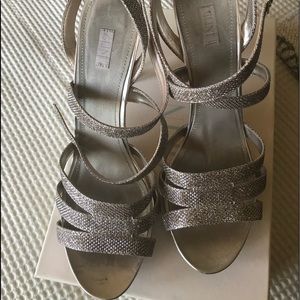 Champagne gold strappy heel